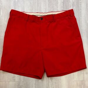 Brooks Brothers Vibrant Red Flat Front Shorts